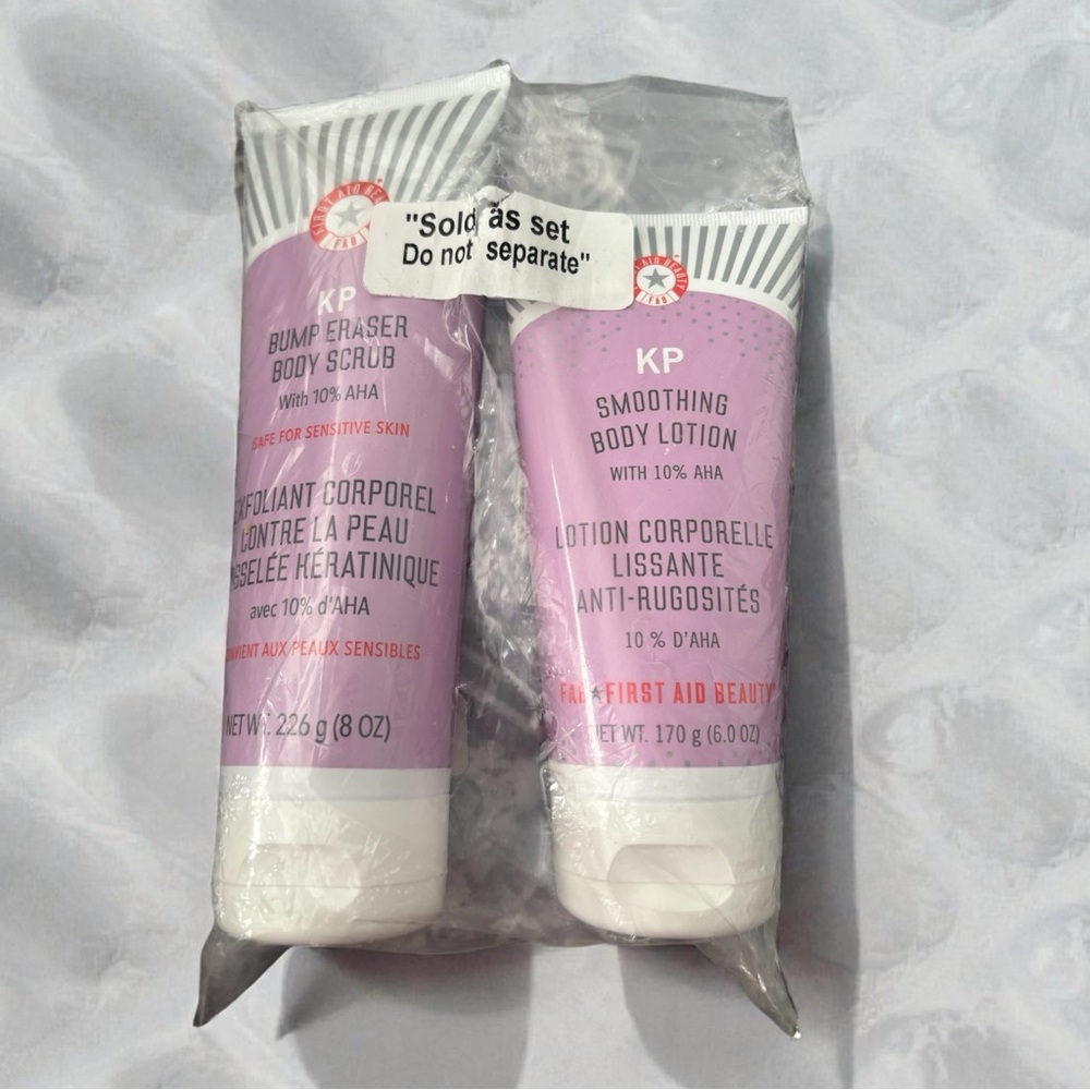 First Aid Beauty KP Body Scrub and Lotion Set